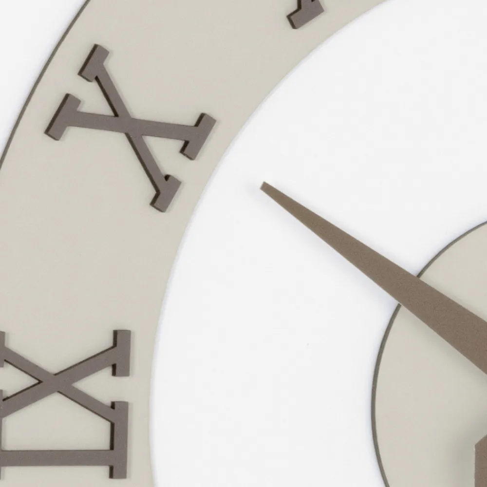 Viadurini Time Design Wanduhren-Wanduhr aus MDF und römische Ziffern in Leinenrelief - Chronoform