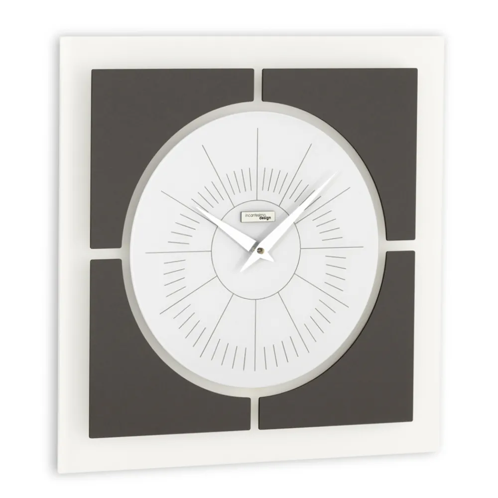 Viadurini Time Design Wanduhren-Wanduhr aus Methacrylat und Leinenrahmen Made in Italy - Battito