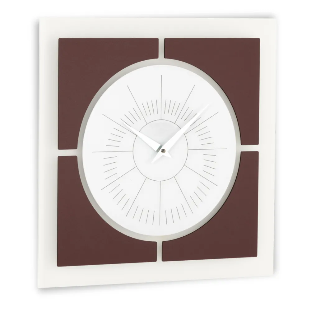 Viadurini Time Design Wanduhren-Wanduhr aus Methacrylat und Leinenrahmen Made in Italy - Battito