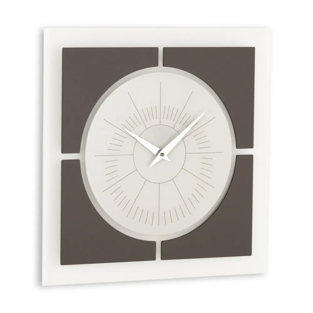 Viadurini Time Design Wanduhren-Wanduhr aus Methacrylat und Leinenrahmen Made in Italy - Battito