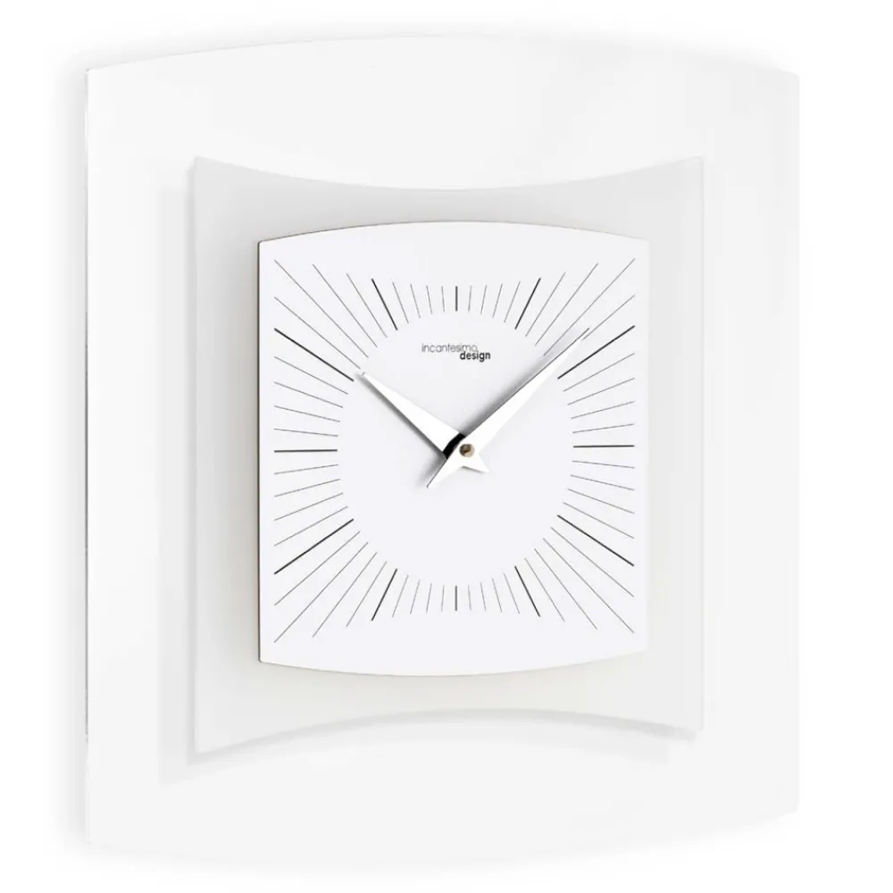 Viadurini Time Design Wanduhren-Wanduhr aus transparentem und Bisatin-Methacrylat, hergestellt in Italien – Glad