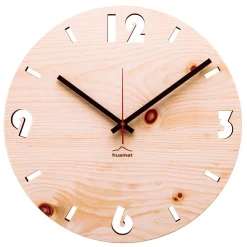 Viadurini Time Design Wanduhren-Wanduhr aus Zirbenholz made in Italy Andrea