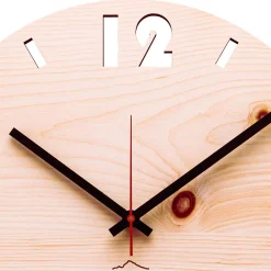 Viadurini Time Design Wanduhren-Wanduhr aus Zirbenholz made in Italy Andrea