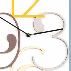 Viadurini Time Design Wanduhren-Wanduhr farbiges und weißes Holz rechteckiges modernes Design - Mathematik