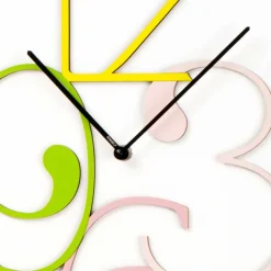 Viadurini Time Design Wanduhren-Wanduhr farbiges und weißes Holz rechteckiges modernes Design - Mathematik