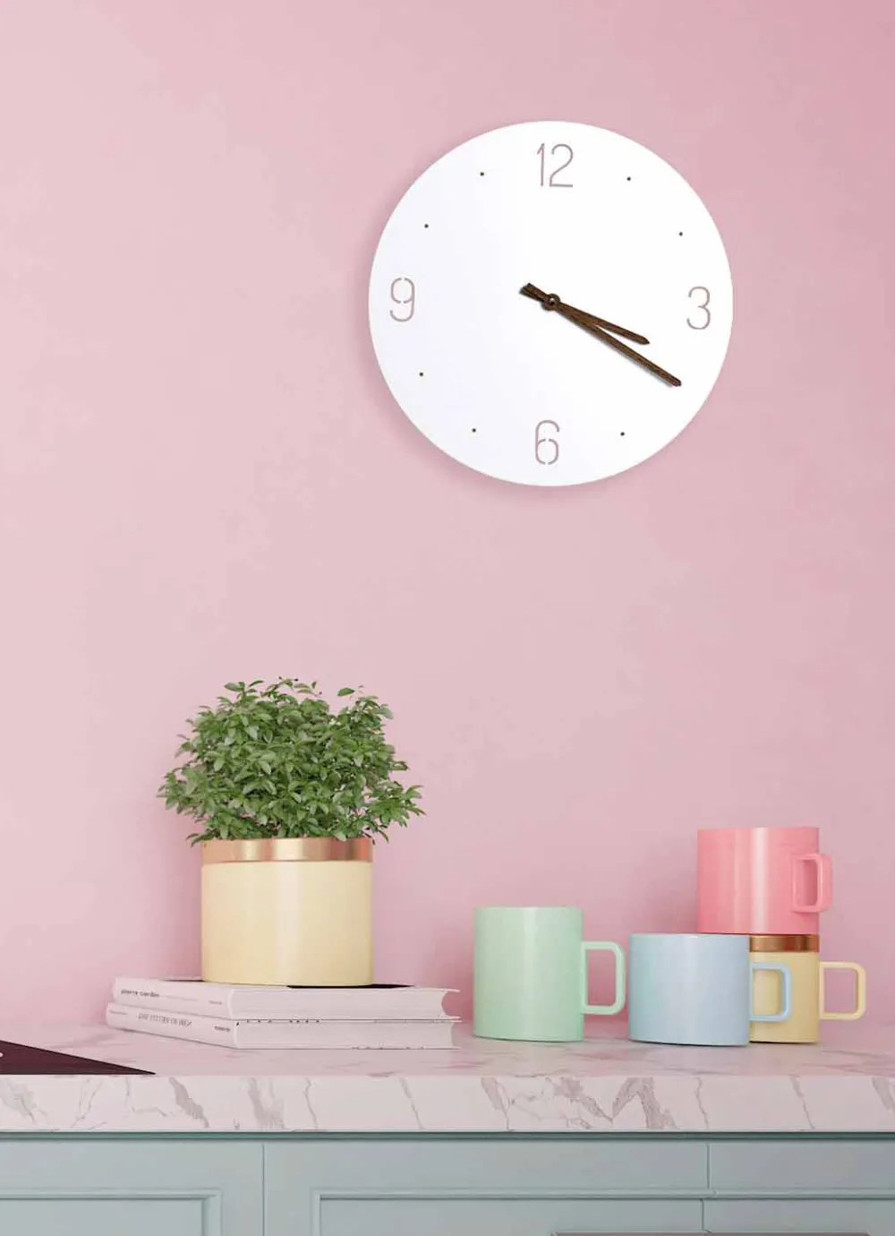 Viadurini Time Design Wanduhren-Wanduhr im klassischen Design aus weißem, rundem, lasergeschnittenem Holz - gemütlich