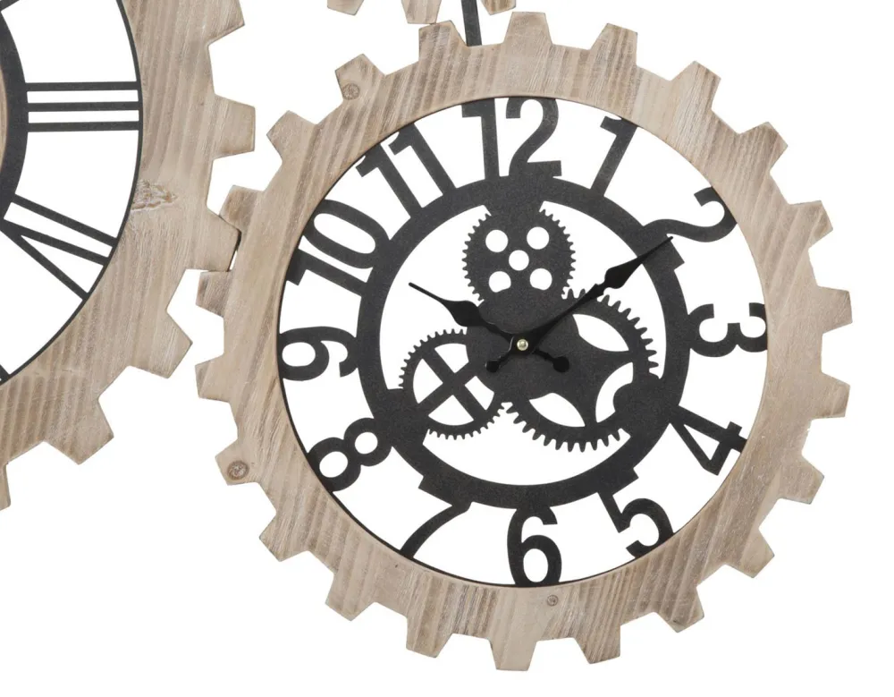 Viadurini Time Design Wanduhren-Wanduhr 93x3x74 cm modernes Design aus Eisen und MDF - Karine
