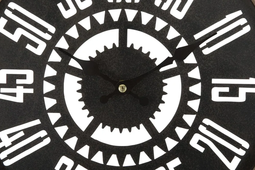 Viadurini Time Design Wanduhren-Wanduhr 93x3x74 cm modernes Design aus Eisen und MDF - Karine