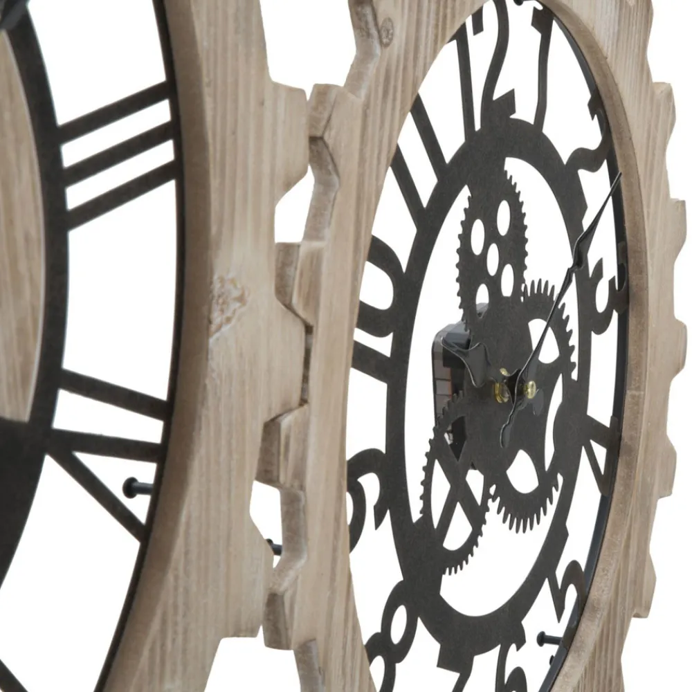 Viadurini Time Design Wanduhren-Wanduhr 93x3x74 cm modernes Design aus Eisen und MDF - Karine