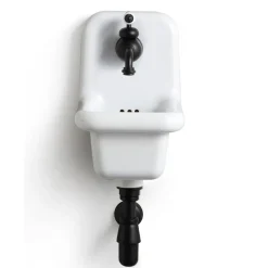 Viadurini Bathroom Vintage Waschbecken|Farbige Waschbecken-Wandwaschbecken aus farbiger Keramik im Vintage-Stil 26 cm - Jordan