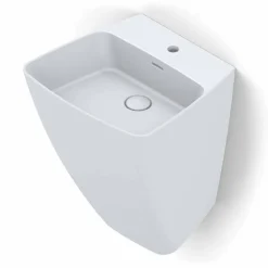 Viadurini Bathroom Keramikwaschbecken-Wandwaschbecken des modernen Designs in den Tonwaren hergestellt in Italien, Goran