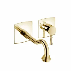 Viadurini Taps Waschbeckenarmaturen-Wand-Waschtischmischer aus Messing Hergestellt in Italien - Neno