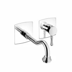 Viadurini Taps Waschbeckenarmaturen-Wand-Waschtischmischer aus Messing Hergestellt in Italien - Neno