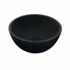 Viadurini Bathroom Steinwaschbecken-Waschbecken Aufsatzwaschbecken aus schwarzen Basalt Kali Design