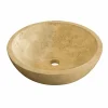 Viadurini Bathroom Steinwaschbecken-Waschbecken Aufsatzwaschbecken rund aus Naturstein Nusa Design