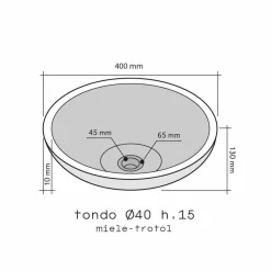 Viadurini Bathroom Steinwaschbecken-Waschbecken Aufsatzwaschbecken rund aus Naturstein Nusa Design