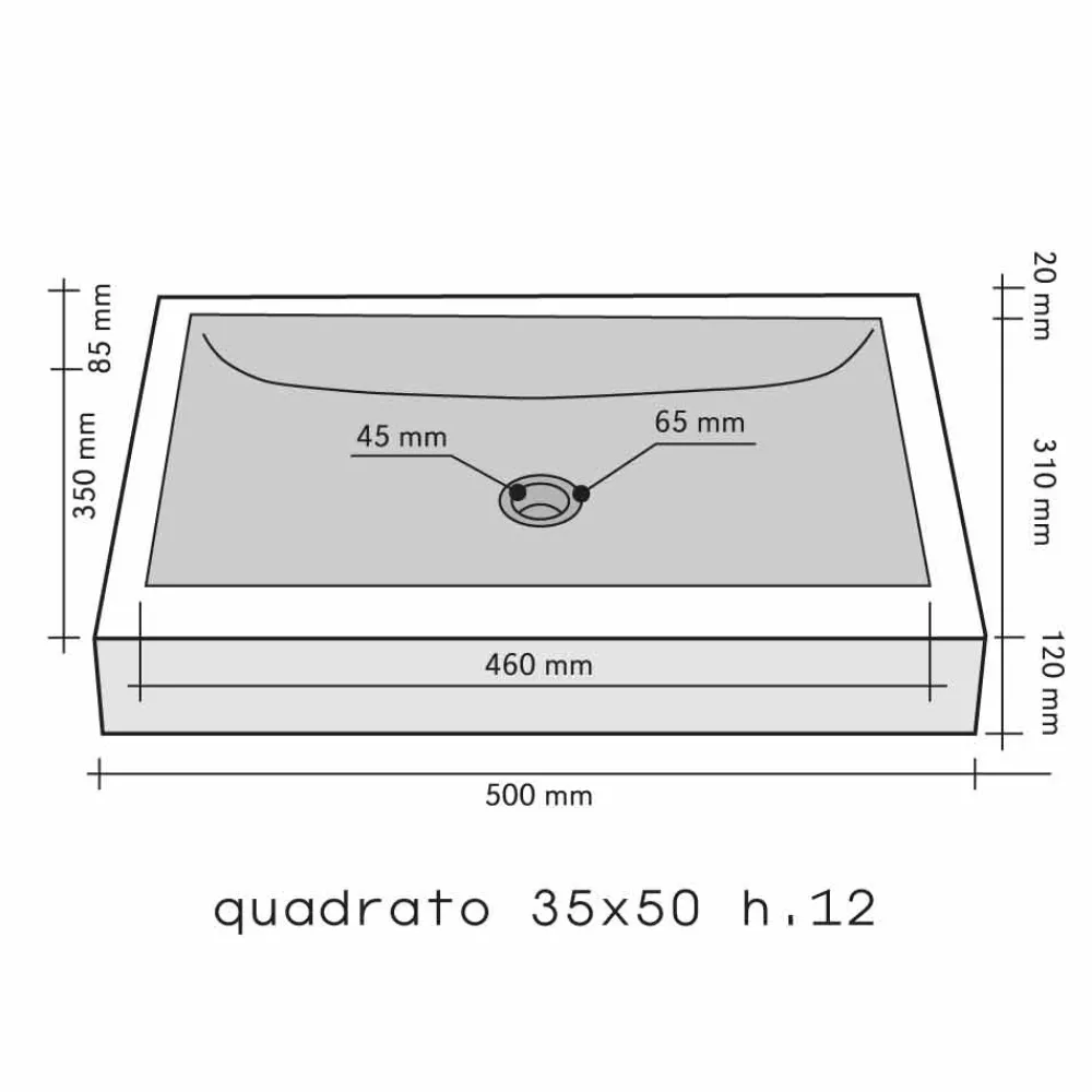 Viadurini Bathroom Steinwaschbecken-Waschbecken Aufsatzwaschbecken schwarz aus Naturstein Giacarta Design