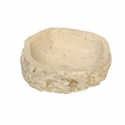 Viadurini Bathroom Steinwaschbecken-Waschbecken Aufsatzwaschbecken beige aus Marmor Mumbai Design