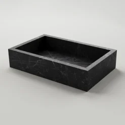 Viadurini Bathroom Keramikwaschbecken-Waschbecken aus Feinsteinzeug mit Marmoroptik Made in Italy - Ludmilla