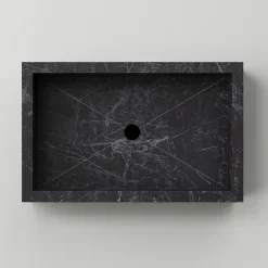 Viadurini Bathroom Keramikwaschbecken-Waschbecken aus Feinsteinzeug mit Marmoroptik Made in Italy - Ludmilla