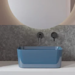 Viadurini Bathroom Keramikwaschbecken-Waschbecken aus Keramik, erhältlich in verschiedenen Farben, hergestellt in Italien – Korb