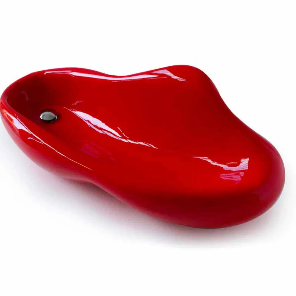 Viadurini Design Farbige Waschbecken-Waschbecken rot in modernem Design Scad Made in Italy