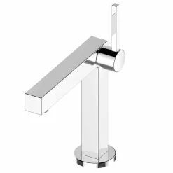 Viadurini Taps Waschbeckenarmaturen-Waschbeckenmischer in Messing-Chrom-Finish, hohe Qualität - Girino