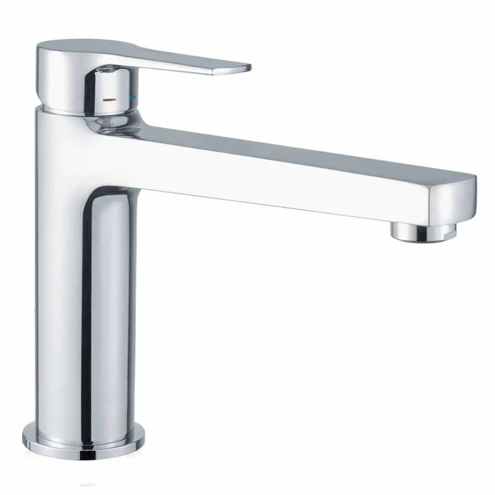 Viadurini Taps Waschbeckenarmaturen-Waschbeckenmischer mit Messingablauf Made in Italy - Sindra