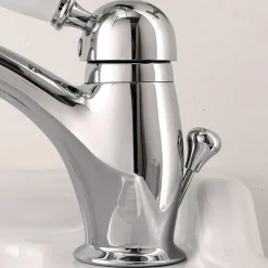 Viadurini Taps Waschbeckenarmaturen-Waschtischmischer im klassischen Stil aus handgefertigtem Messing mit Hebel - Noriana