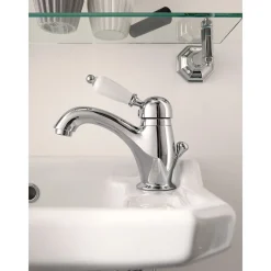 Viadurini Taps Waschbeckenarmaturen-Waschtischmischer im klassischen Stil aus handgefertigtem Messing mit Hebel - Noriana