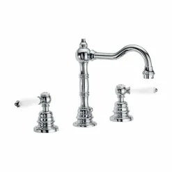 Viadurini Taps Waschbeckenarmaturen-Waschtisch-Waschtischmischer aus verchromtem Messing Made in Italy - Binsu