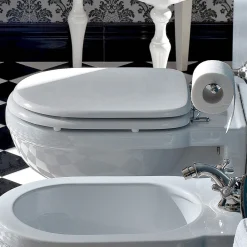 Viadurini Bathroom Wc-Wc Suspended Vase Classic Style aus weißer Keramik Made in Italy - Marwa