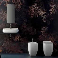 Viadurini Bathroom Wc-WC-Vase aus weißem Keramik in modernem Design, Gais, hergestellt in Italien