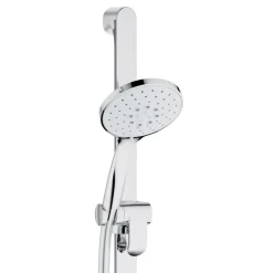 Viadurini Bathroom Duscharmaturen-2-Wege-Duschgruppe mit Rosette und runder oder quadratischer Gleitstange - Kristio