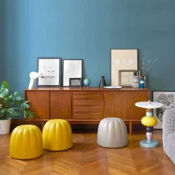 SLIDE Sitzsäcke|Sitzsäcke-Weicher, farbiger Sitzpuff Gelee aus Polyurethan, hergestellt in Italien