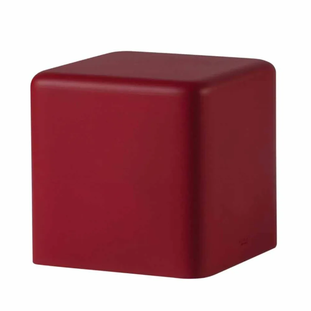 SLIDE Barhocker-Weicher, würfelförmiger Polyurethanhocker Soft Cube, hergestellt in Italien