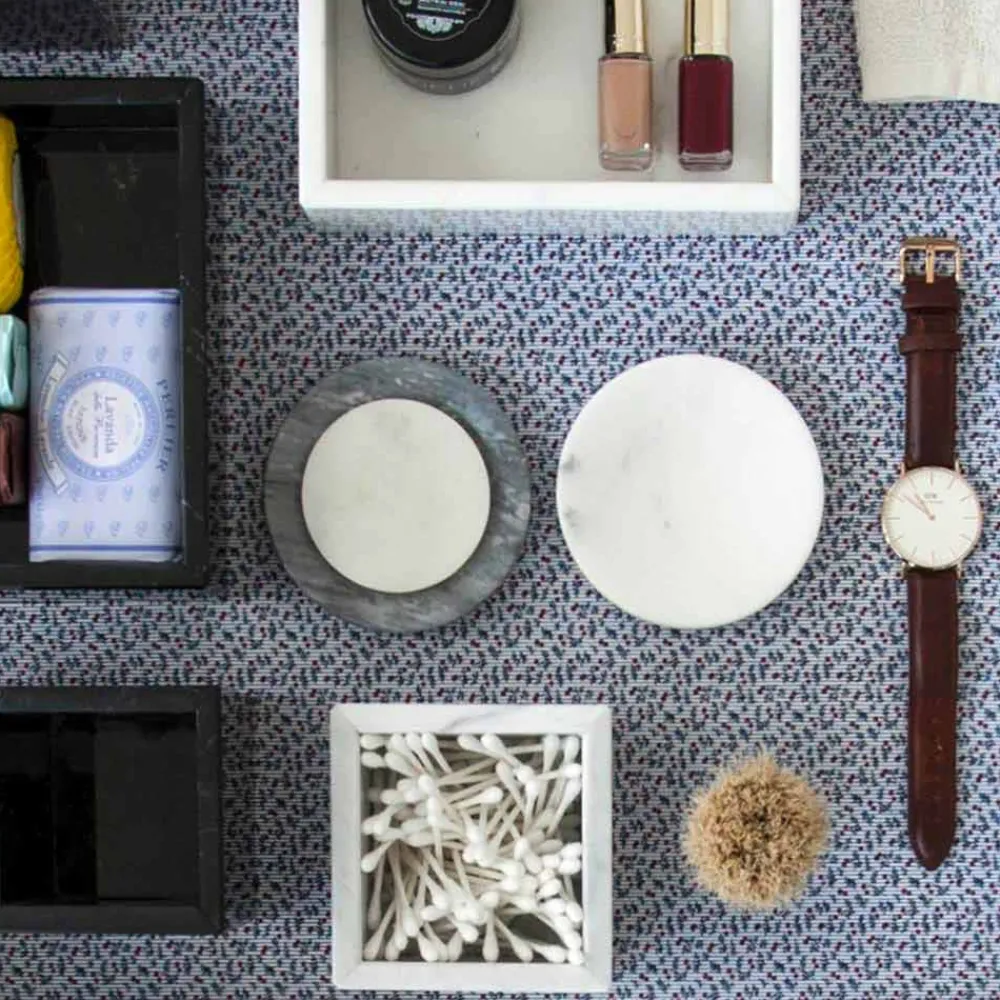 Viadurini Bathroom Badzubehör-Weiße Carrara Marmor Seifenschale Made in Italy - Sismo