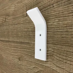 Viadurini Decor Wandgarderobe-Weiße Corian Wandgarderobe mit Schrauben, 3-teiliges Design - Appiccio