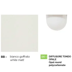 Viadurini Lighting Gartenlampion-Weiße Gartenlampe aus Aluminium mit 1 Licht, hergestellt in Italien, Anusca