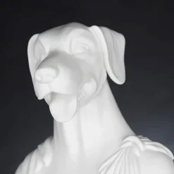 Viadurini Living Deko Artikel Und Wohnaccessoires-Weiße handgefertigte Keramikskulptur 100 % Made in Italy Fabas 1