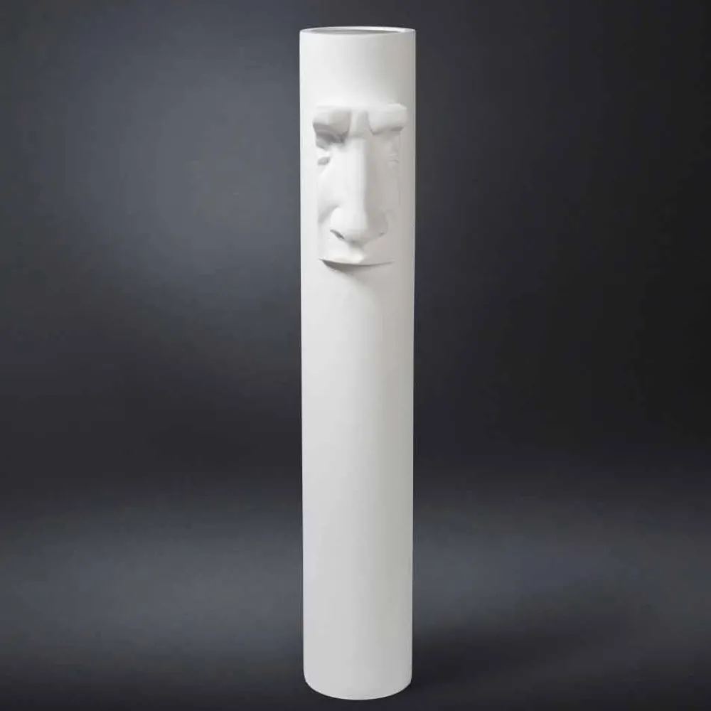 Viadurini Living Deko Vasen-Weiße Keramikvase mit farbigem Einsatz handgefertigt in Italien - Monte