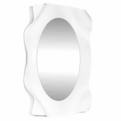 Viadurini Living Wandspiegel-Weiße Milch Diva des Wandspiegels modernes Design, hergestellt in Italien