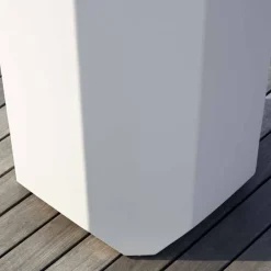 Myyour Gartenideen-Weiße Plastikvase im Innen- oder Außenbereich in 3 Größen, 2 Stück - Gem von