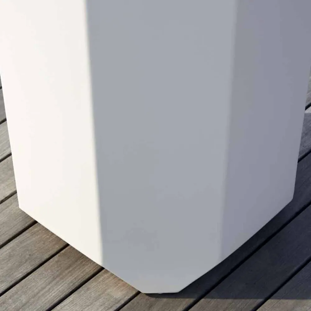 Myyour Gartenideen-Weiße Plastikvase im Innen- oder Außenbereich in 3 Größen, 2 Stück - Gem von