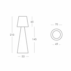 SLIDE Moderne Stehlampen-Weiße Stehlampe Pivot Design, hergestellt in Italien