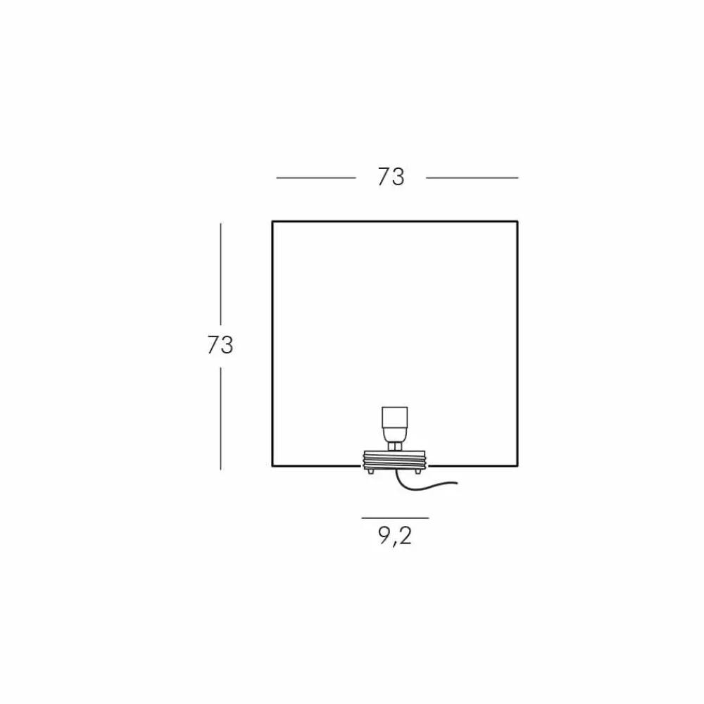 SLIDE Designer Stehlampen-Weiße Tisch- / Stehleuchte Cubo, hergestellt in Italien