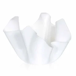 Viadurini Living Deko Vasen-Weiße Vase für drapiertes Design im Innen- und Außenbereich Pina, hergestellt in Italien