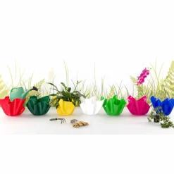 Viadurini Living Deko Vasen-Weiße Vase für drapiertes Design im Innen- und Außenbereich Pina, hergestellt in Italien