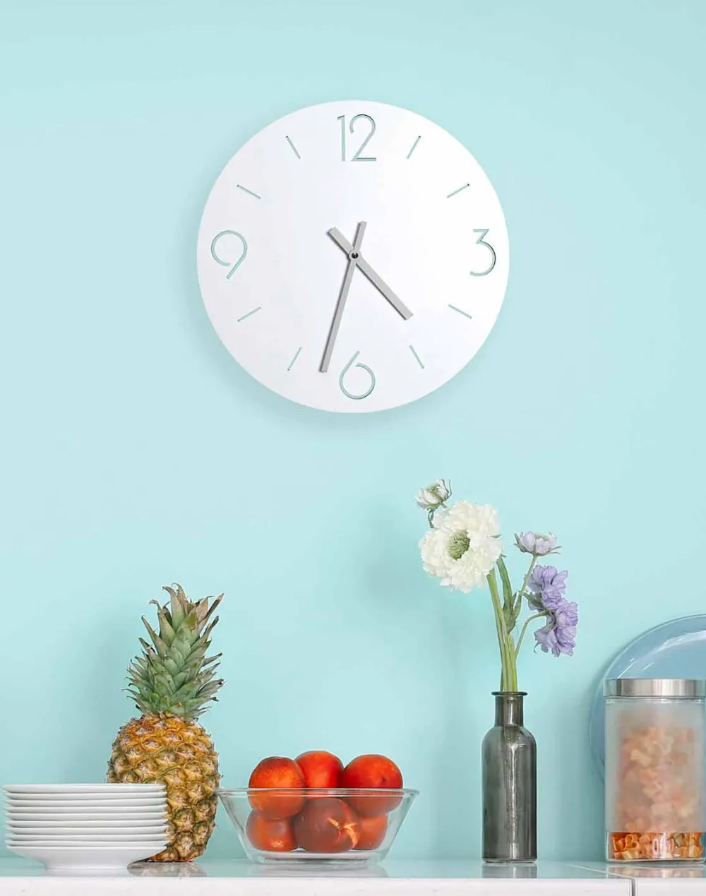 Viadurini Time Design Wanduhren-Weiße Wanduhr im klassischen Design aus rundem Holz - Septimius