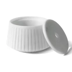 Viadurini Decor Deko Artikel Und Wohnaccessoires-Weißer Carrara-Marmor oder schwarzer gestreifter Portoro-Aufbewahrungshalter - Cairo